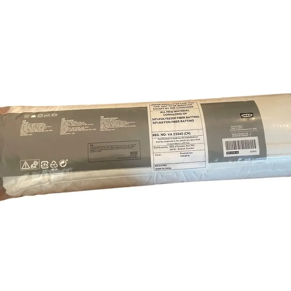 IKEA Angskorn Twin Mattress Cover NEW 75